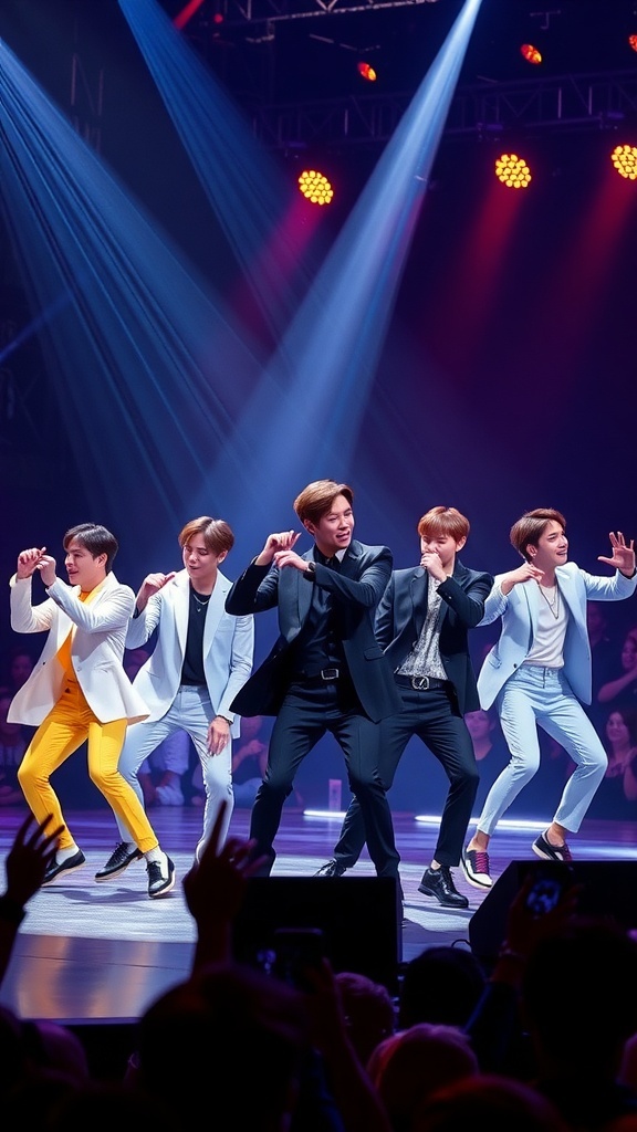 BTS performing 